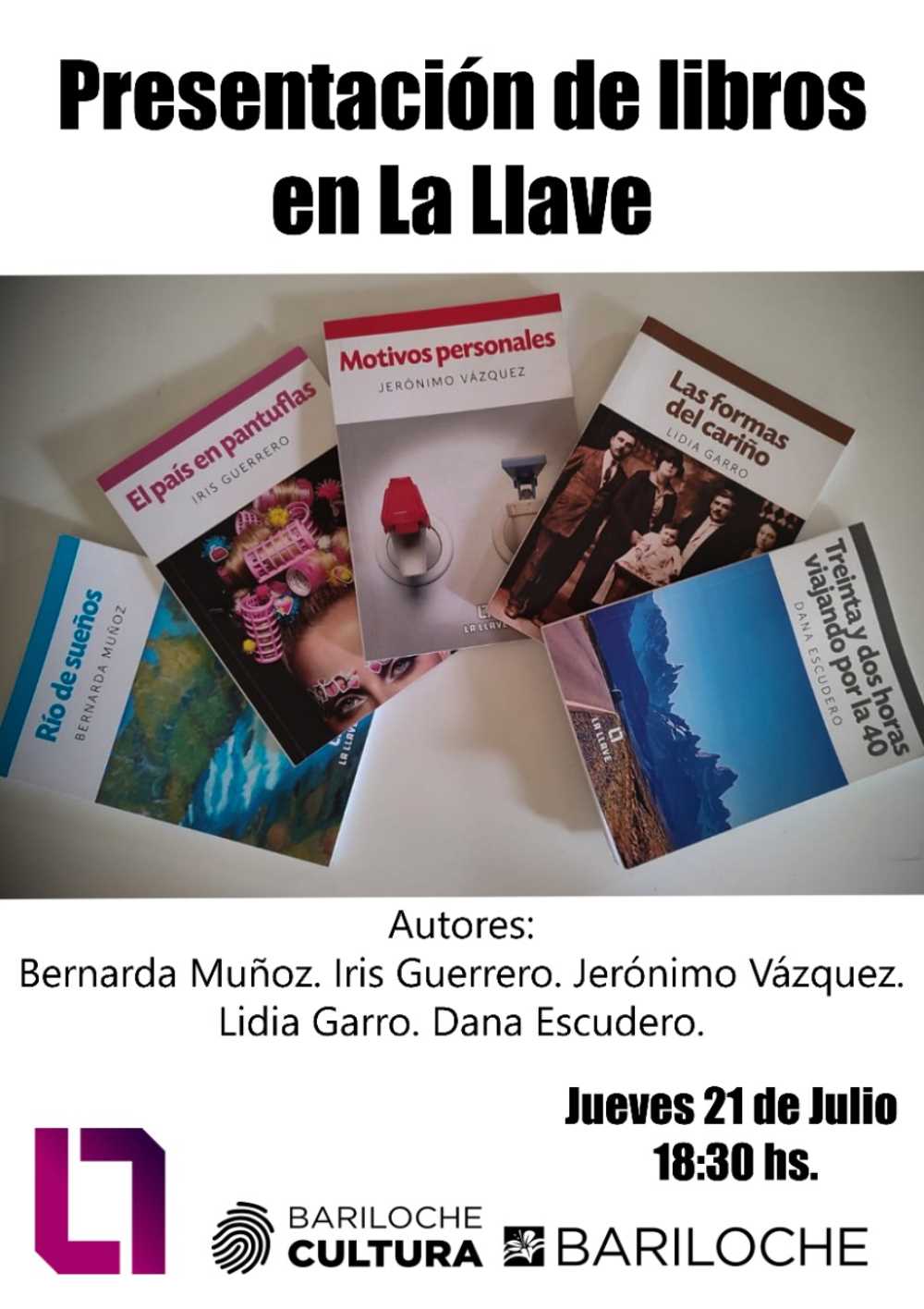 Presentación de libros en la Escuela Municipal de Arte La Llave