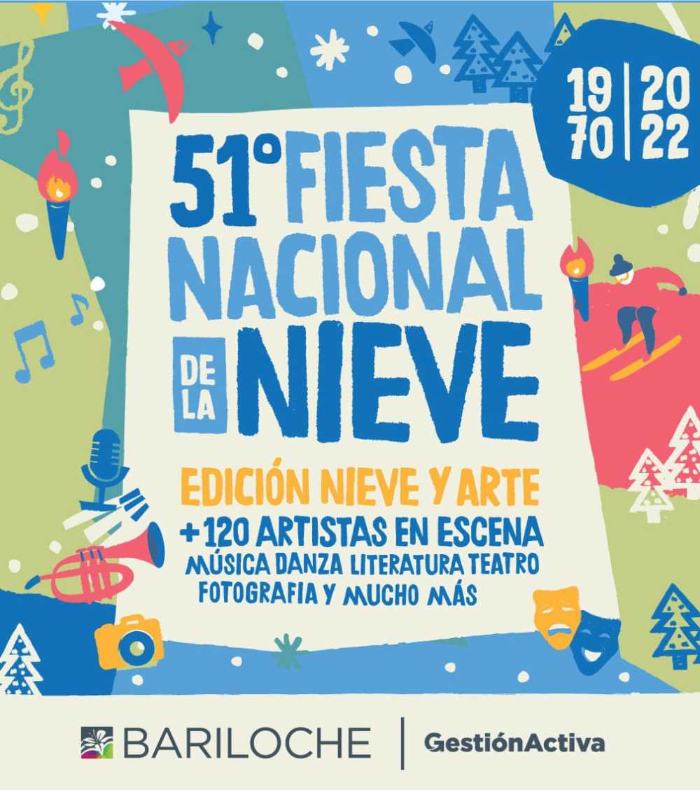 Del 3 al 7 de agosto, 51° edición de la Fiesta Nacional de la Nieve