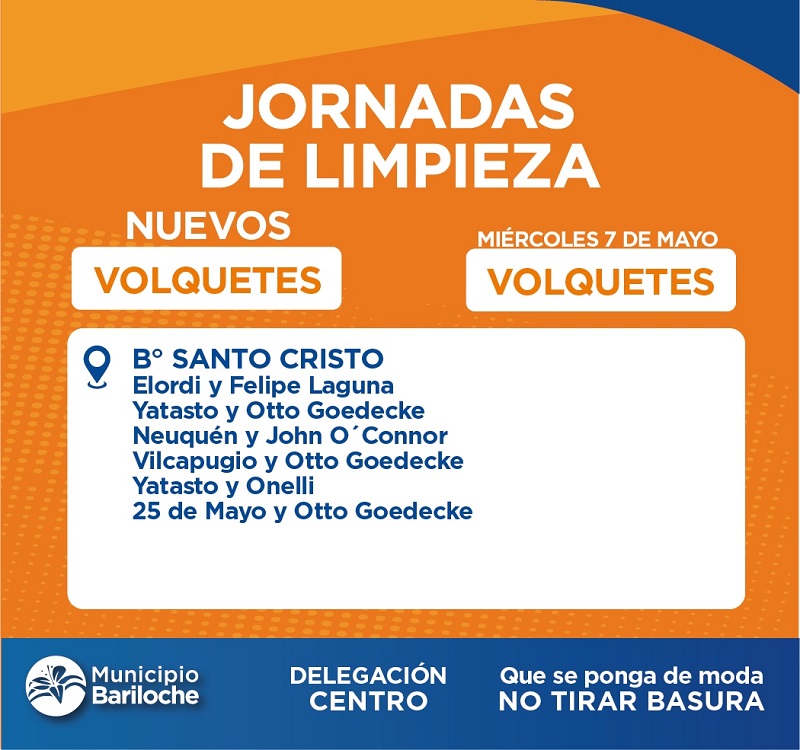 Colocan volquetes en el barrio Santo Cristo.