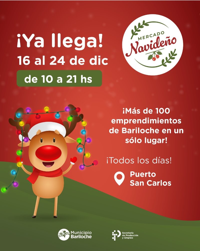¡Vení a comprar los regalos navideños! ¡Podrás elegir entre más de 100 emprendimientos locales!