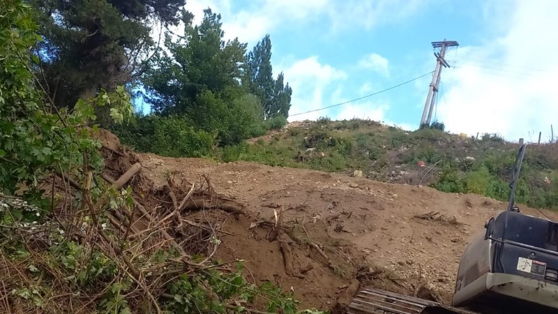 Llamado a la precaución en la zona de obra de La Barda