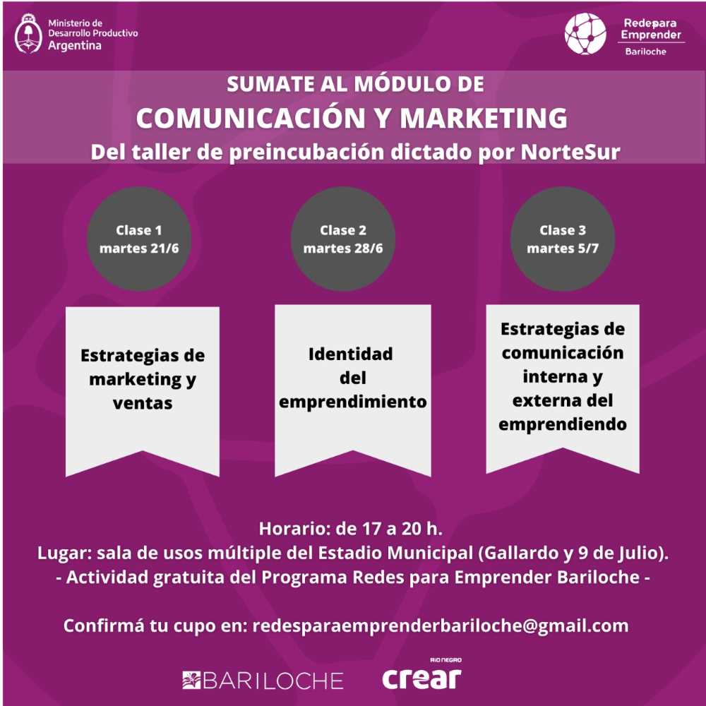 ¿Tenés un emprendimiento y querés fortalecer la comunicación y el marketing? ¡Anotate!