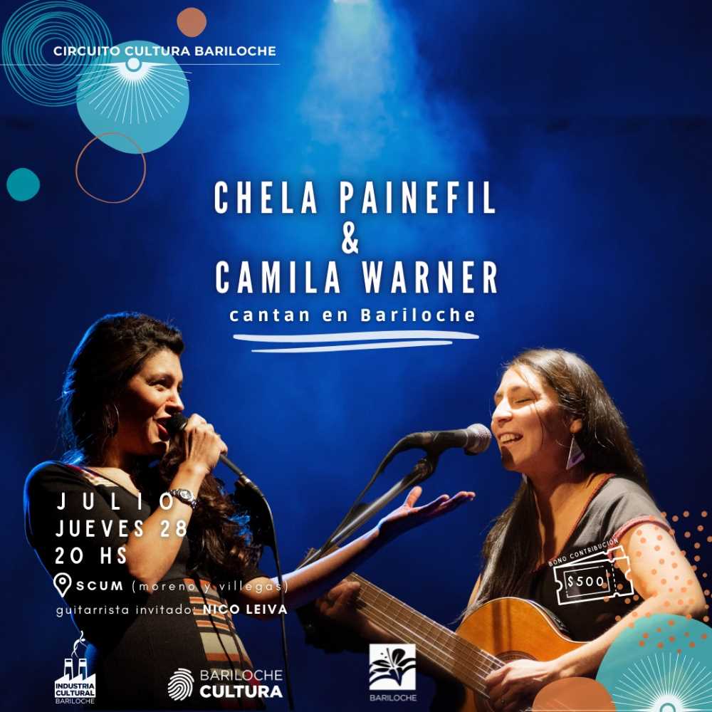 Este jueves se presentan Chela Painefil y Camila Warner en el SCUM