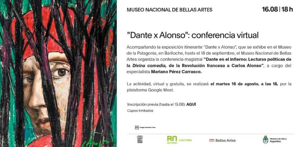 Conferencia virtual sobre la muestra “Dante por Alonso” 