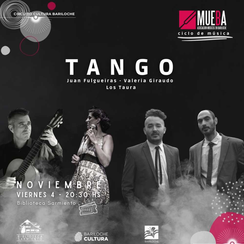 Hoy se presenta “Tango” un espectáculo creado por Los Tauras y Juan Fulgueiras” en la Biblioteca Sarmiento