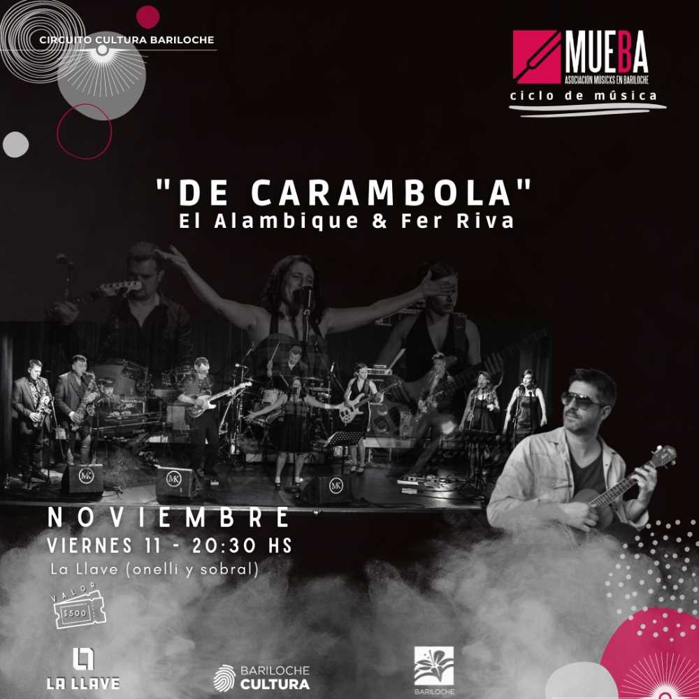 Mañana se presentan El Alambique y Fer Riva, compartiendo “De Carambola”