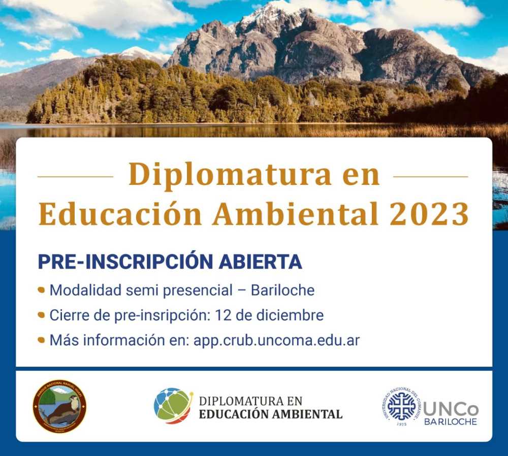 Se abre la pre-inscripción para la Diplomatura en Educación Ambiental 2023