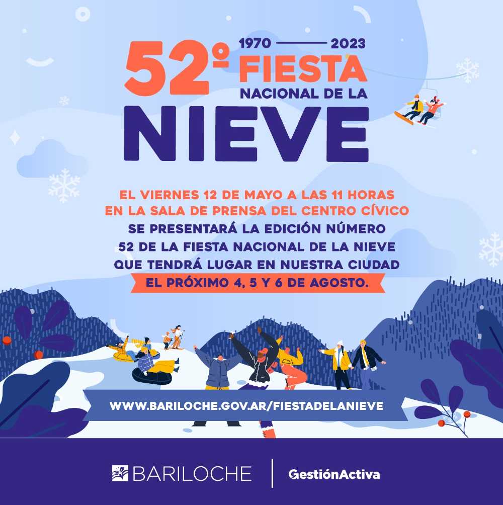 Presentación de la 52 Fiesta Nacional de la Nieve