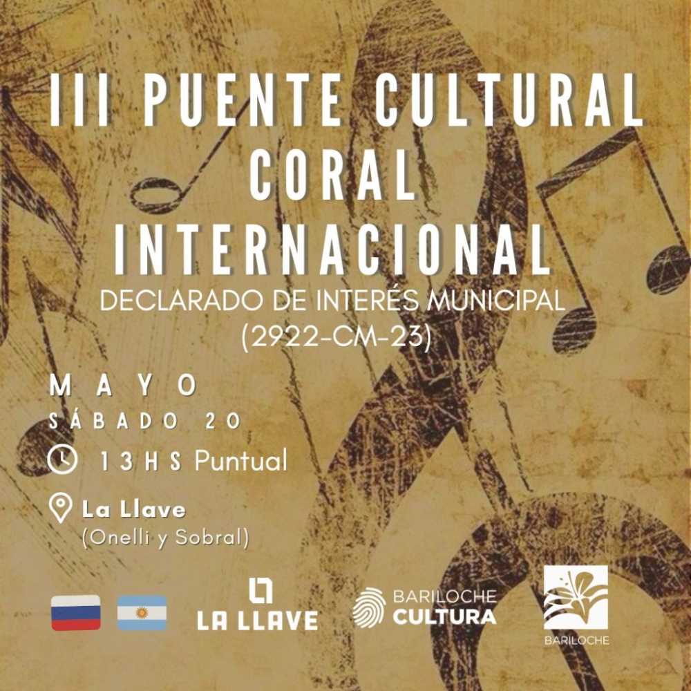 Mañana es el III Encuentro Intercultural “Puente Cultural entre San Carlos de Bariloche y Moscú”