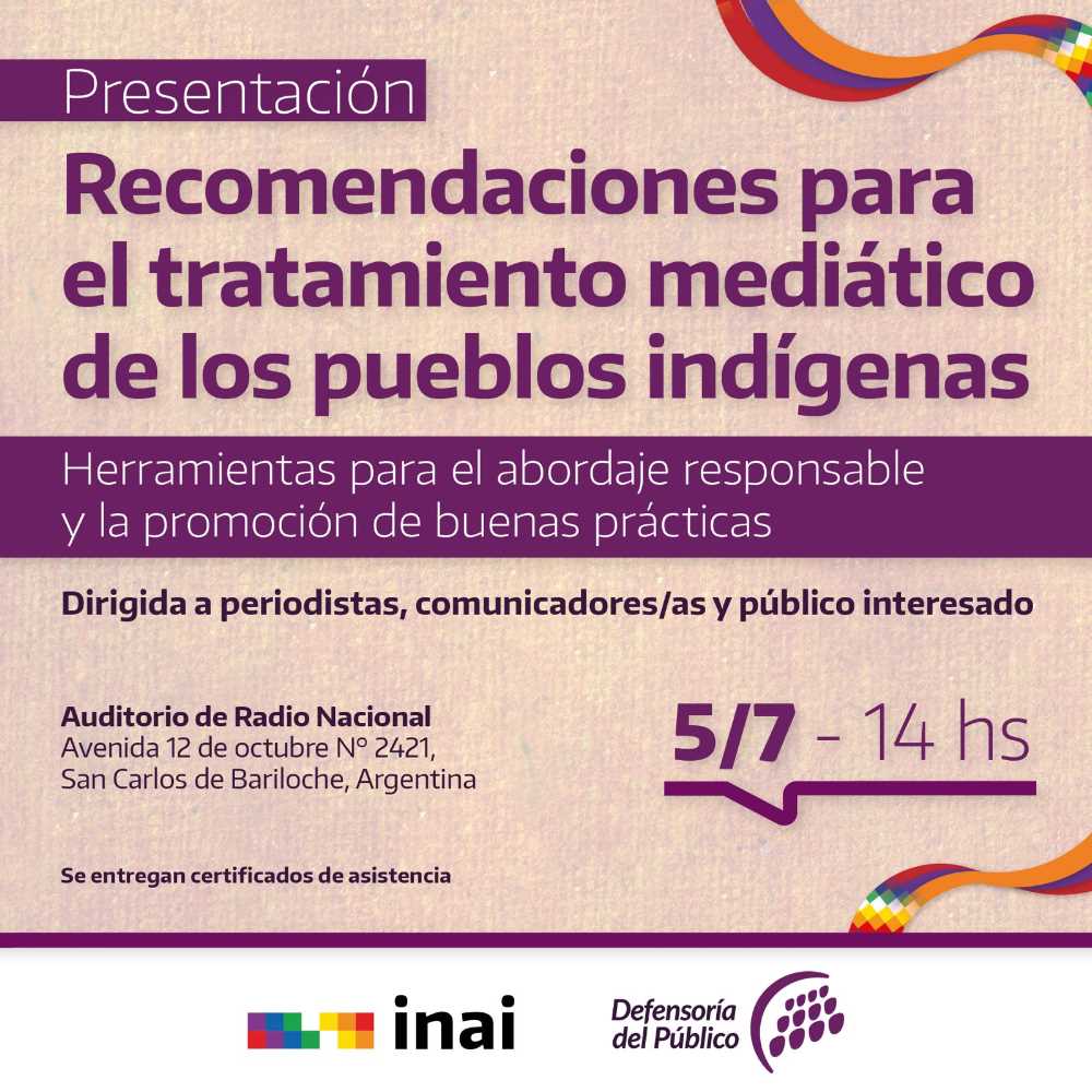  ¿Sos periodista, comunicador/a o simplemente te interesa el tratamiento mediático de los pueblos indígenas?