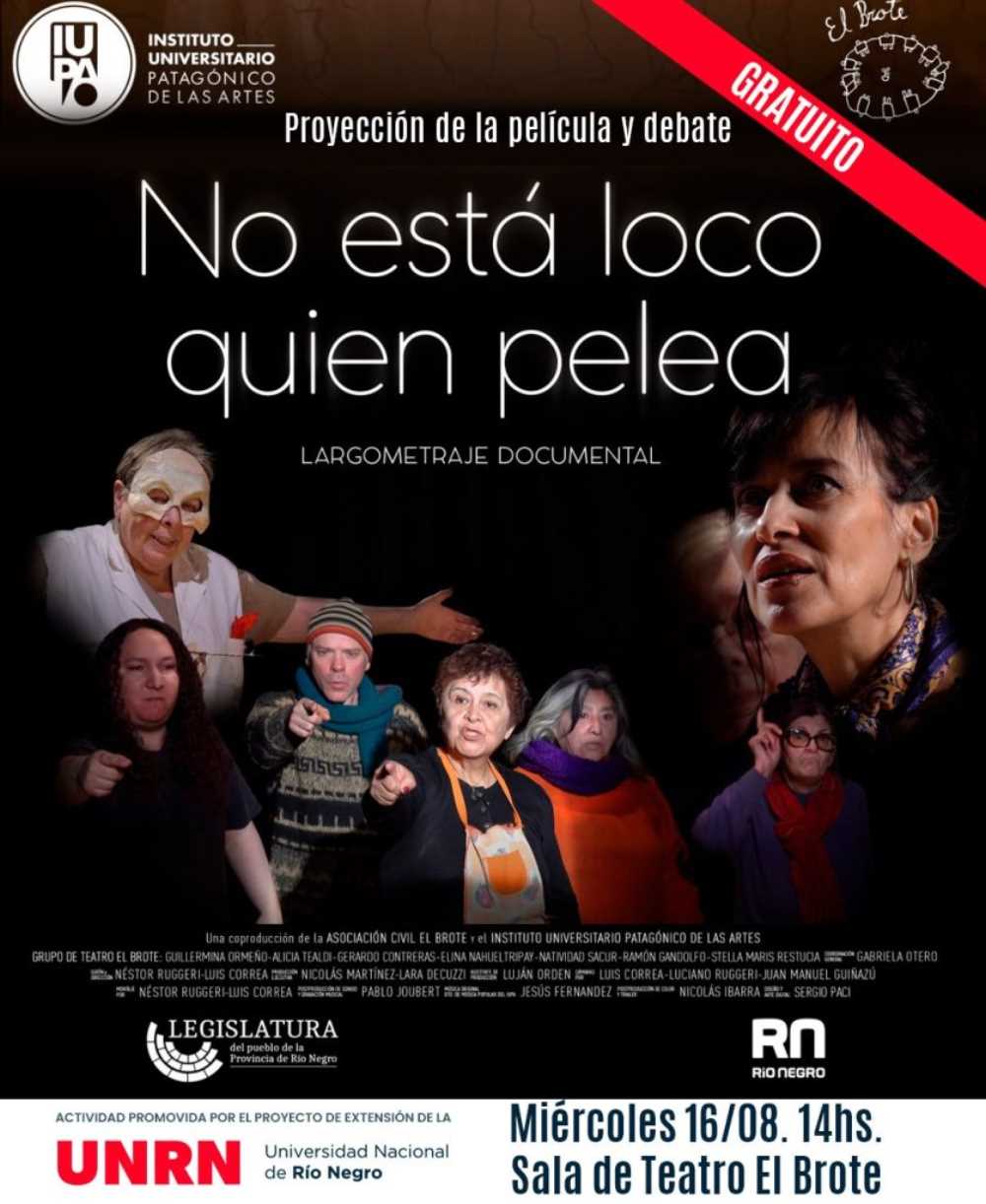 Proyección del documental “No está loco quien pelea”