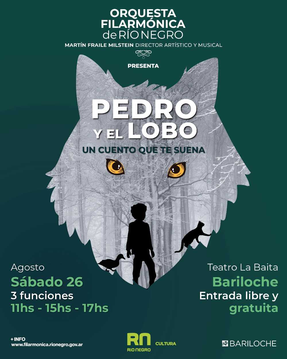 Imperdible propuesta infantil de la Filarmónica en Bariloche