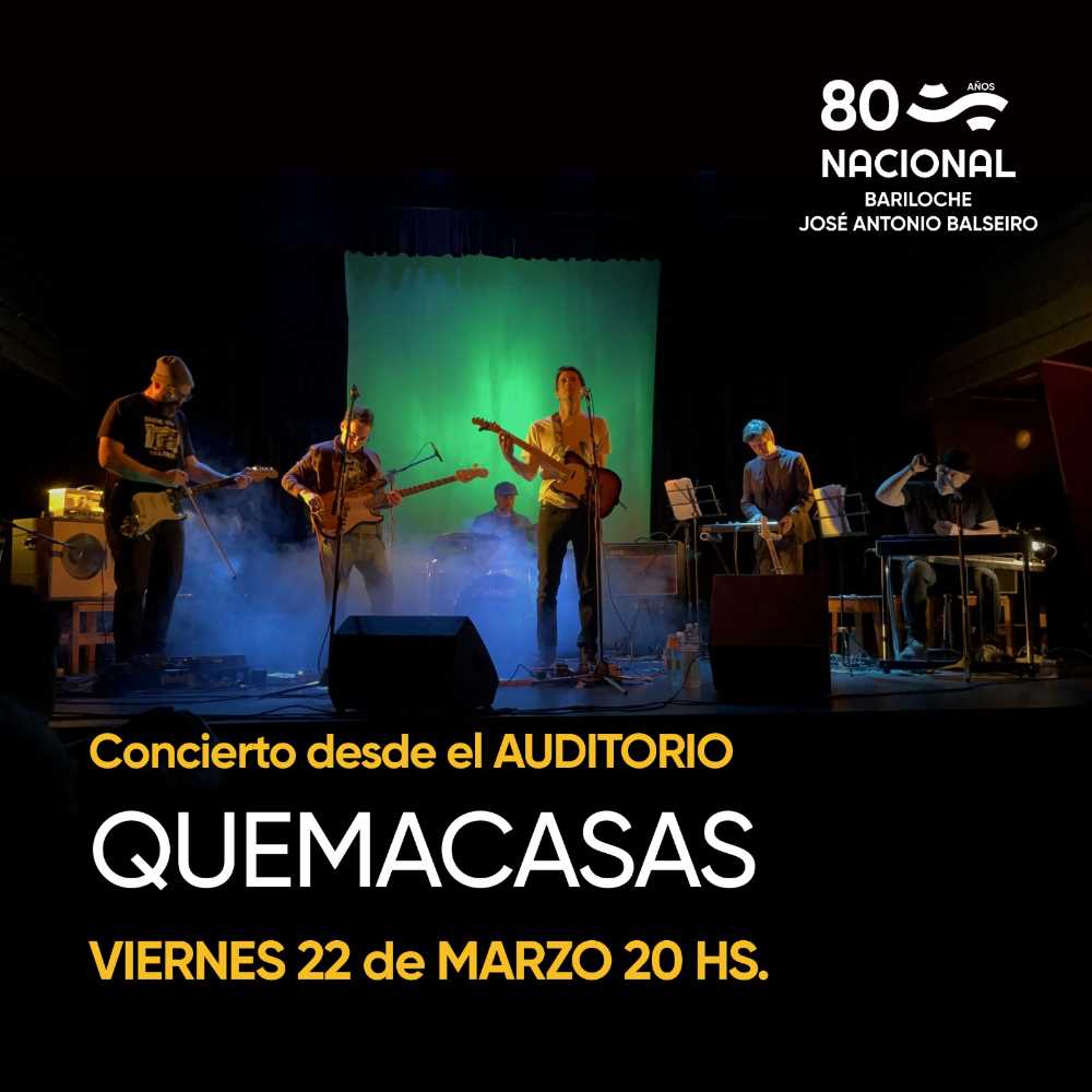 Concierto desde el Auditorio 📻 Nacional Bariloche 80 AÑOS