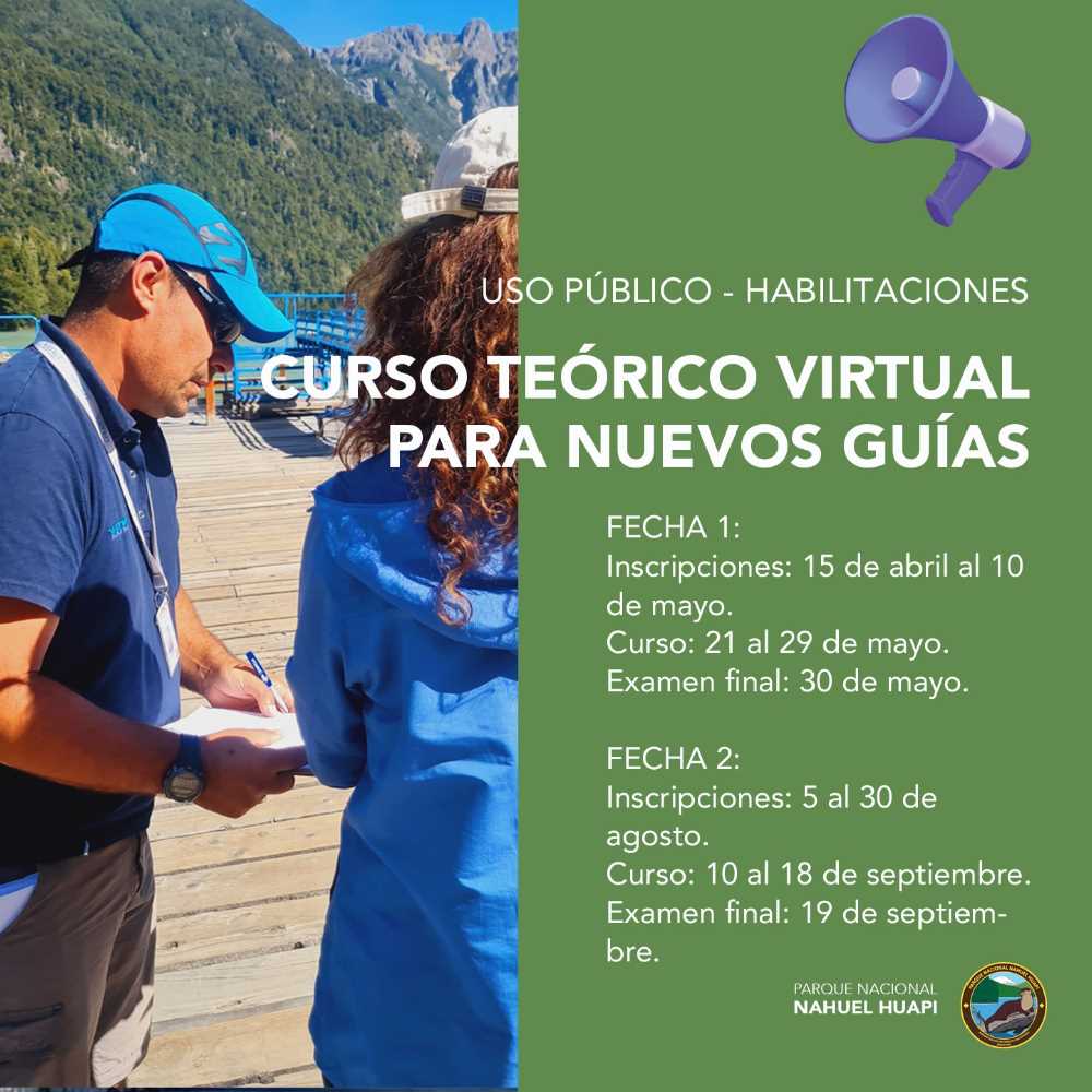 Curso de habilitación de Guías en el Parque Nacional Nahuel Huapi año 2024 