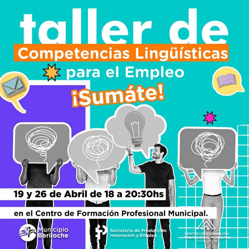 Invitan al Taller de Competencias Lingüísticas para el Empleo