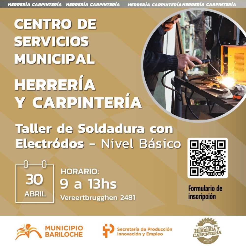 Apertura de la inscripción para el Taller de Soldadura con Electrodos – Nivel Básico