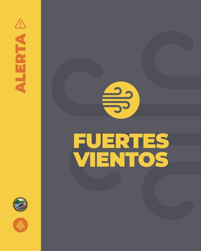 Alerta amarillo por viento y nevadas para el martes 6 de mayo