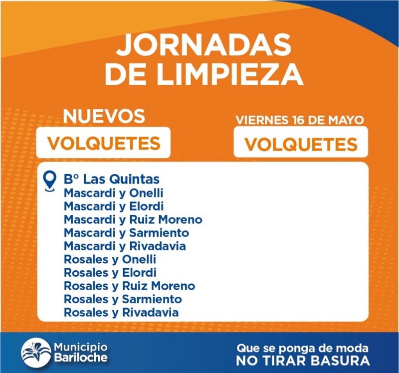 Volquetes para el Barrio Las Quintas