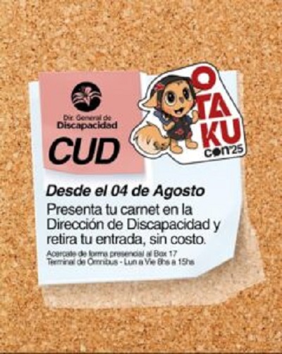 Inclusión en cada entrada: la Dirección de Discapacidad entrega pases gratuitos para la OtakuCon’25