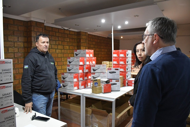 Provincia coordina instalación de 180 cámaras de seguridad en 19 ciudades