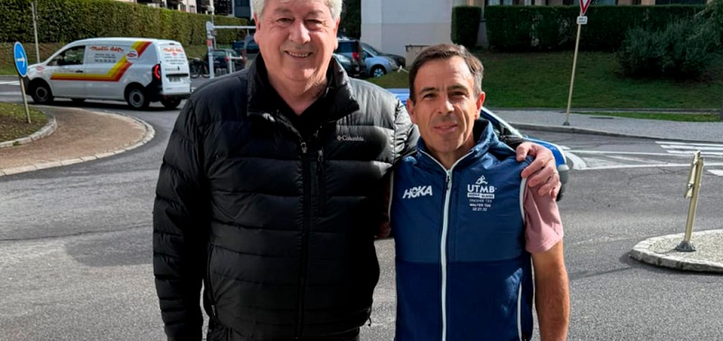 Walter Cortés celebra en Francia la histórica actuación de Walter Umaña en el UTMB