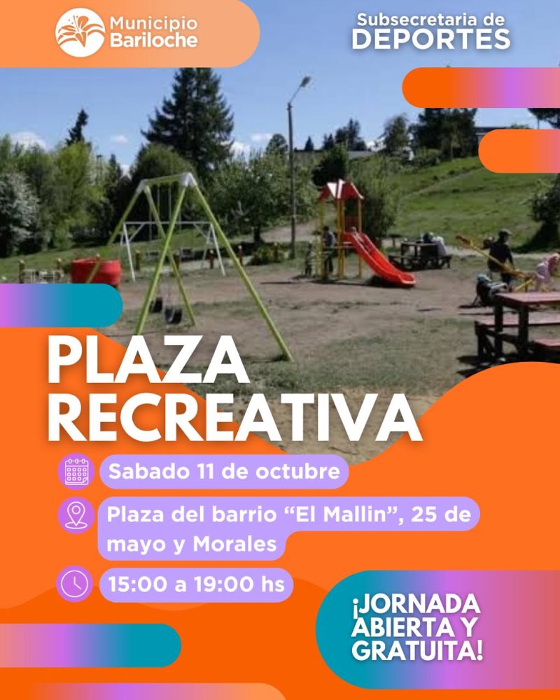 ¡La Plaza Saludable se muda al corazón del Bº El Mallín!