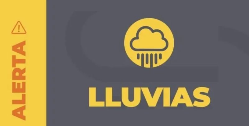 Alerta por lluvias para la madrugada del jueves 20 de noviembre