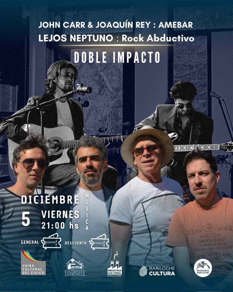 Lejos Neptuno presentan: Rock abductivo y John Carr & Joaquín Rey presentan: Amebar